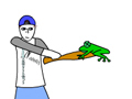 Frog batting online oynamaq